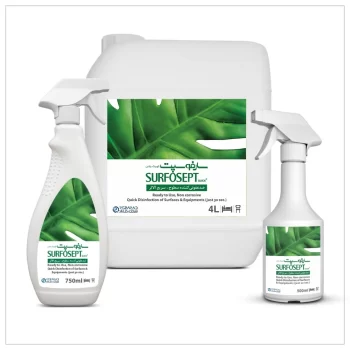 خرید محلول ضدعفونی کننده سطوح سارفوسپت کوییک پلاس