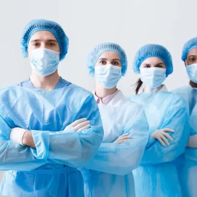 گان جلو بسته و جلو باز دندانپزشکی